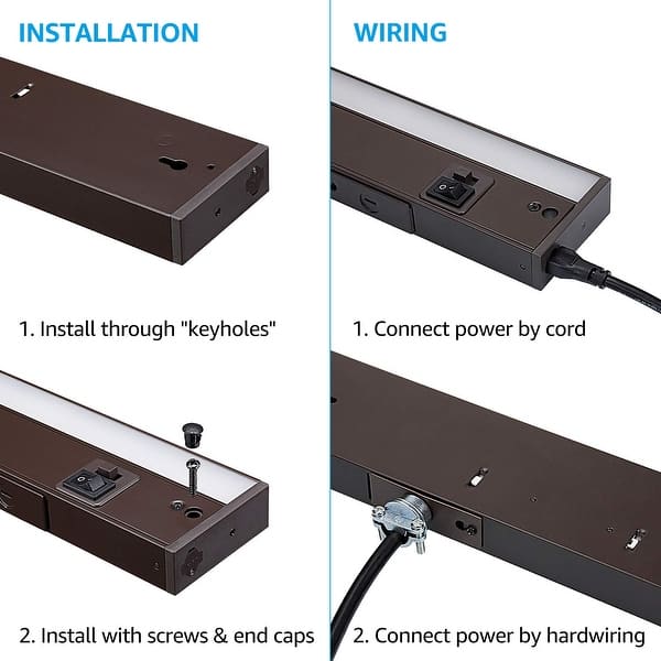 Shop 2 Pack 12 Inch Dimmable Led Under Cabinet Light 8w 480lm