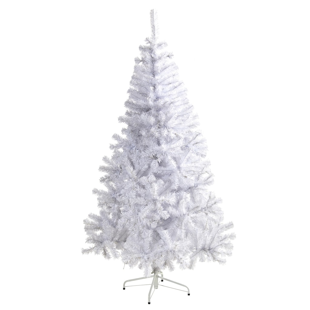 6' White Artificial Christmas Tree, Unlit - 6 Foot