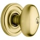 preview thumbnail 11 of 13, Baldwin Egg Style Single Cylinder Keyed Entry Door Knob Set with Egg Lifetime PVD Satin Brass