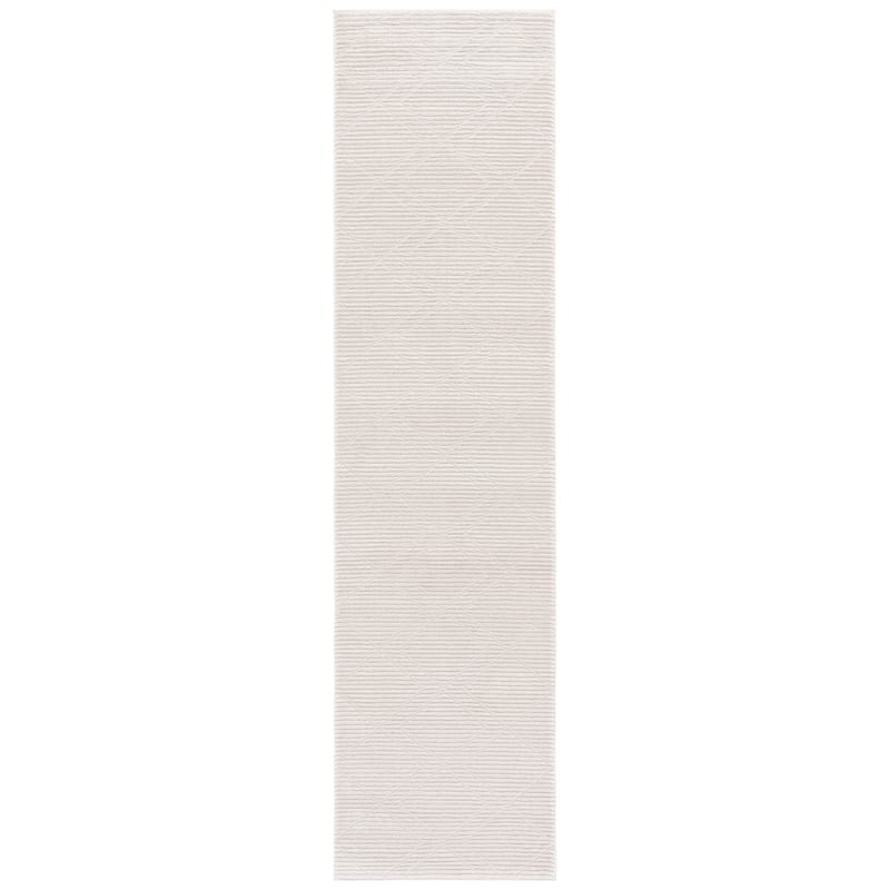 SAFAVIEH Carter Anasztazia Modern & Contemporary Rug - 2' x 8' Runner - Ivory/Taupe