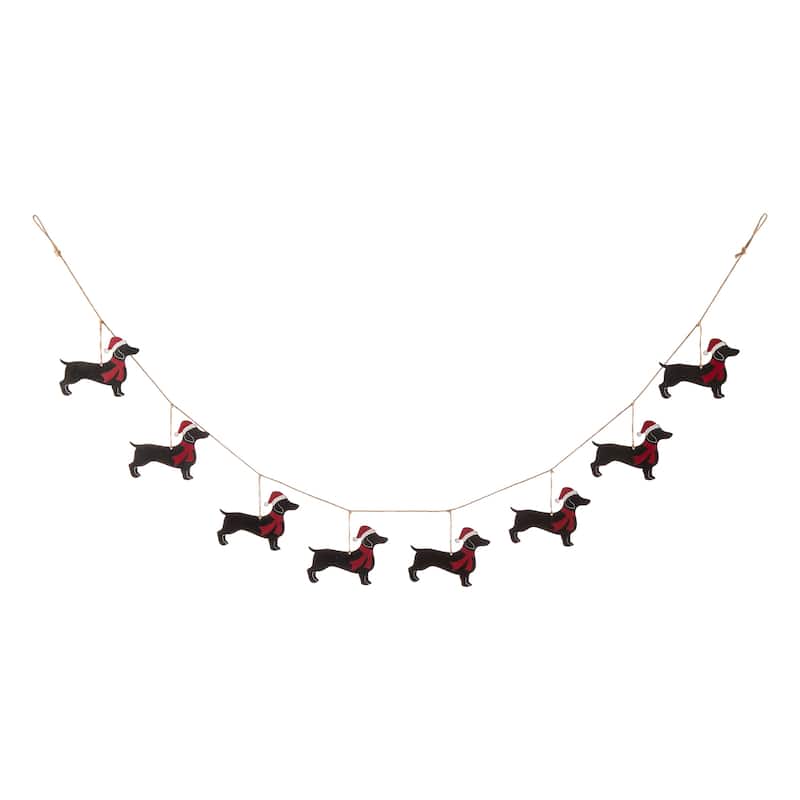 Glitzhome 6 Feet Metal Cardinal Bird Truck Christmas Garland
