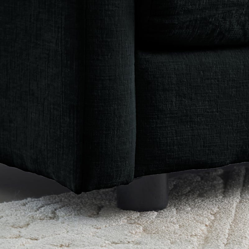 GDFStudio - Lysander Modern Chenille 2 Seater Sofa with 2 Arm Chairs and Pillows