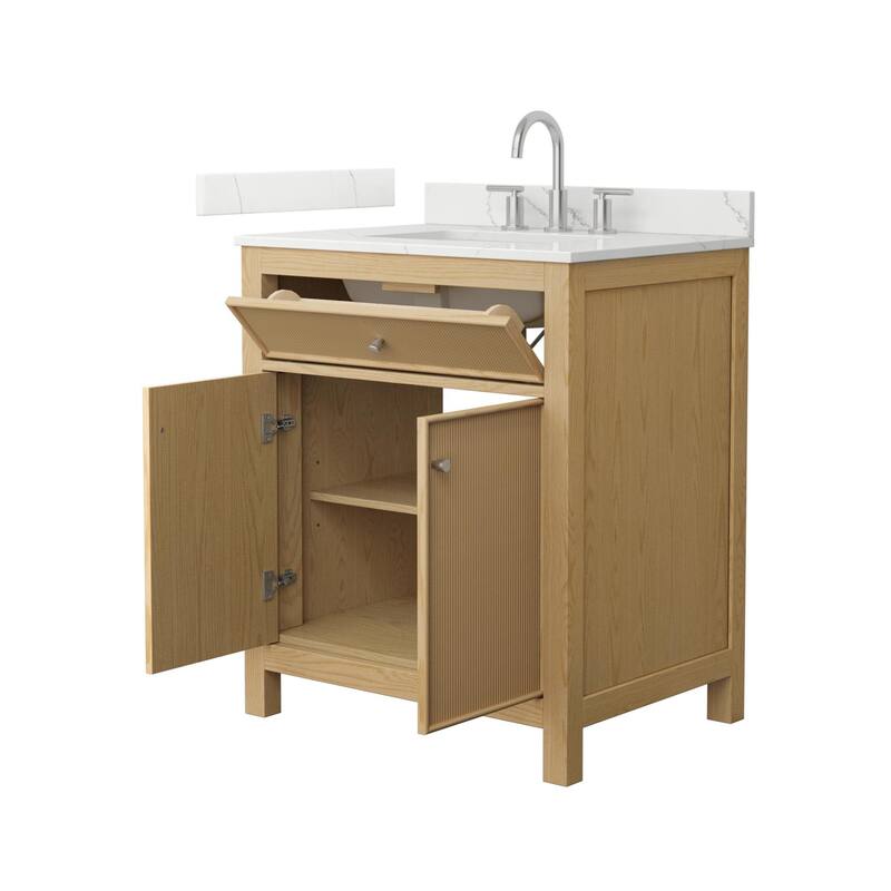 Wyndham Collection WCF9292-30S-QTZ-US3MXX Pendry 30" Free Standing