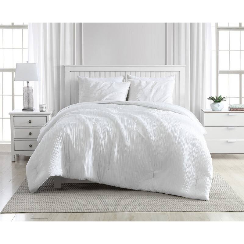 Greenport Crinkle Comforter Set with Shams