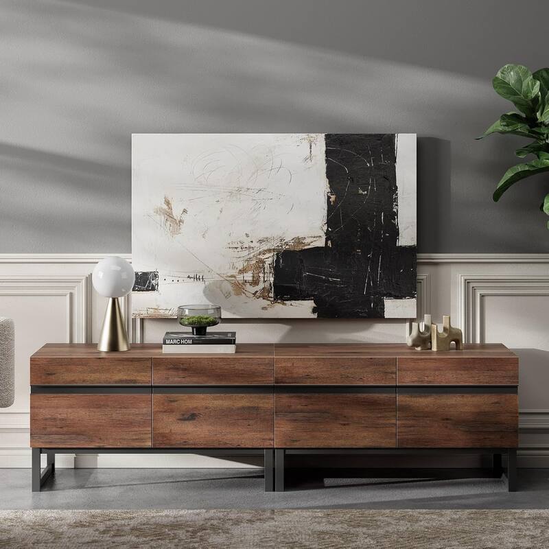 WAMPAT TV Stand and End Table Set of 3