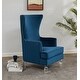 preview thumbnail 7 of 28, SAFAVIEH Couture Geode Modern Wingback Chair Navy