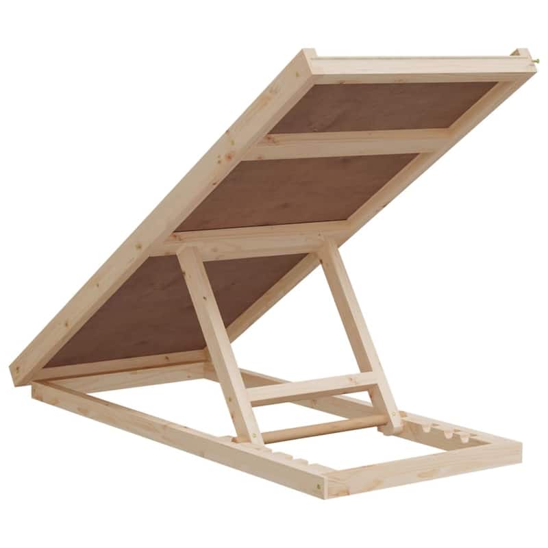 vidaXL Dog Ramp Gray 39.4"x15.7" Solid Wood Fir - 39.4" x 15.7"