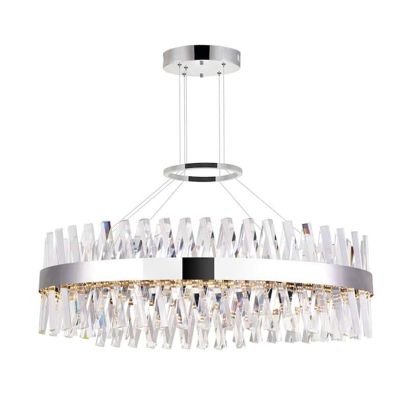 Glace LED Chandelier With Chrome Finish - Chrome