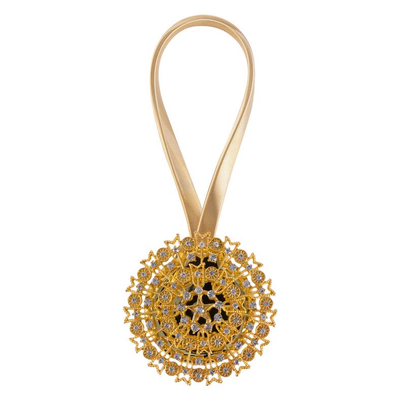 Simplify Magnetic Curtain Tie Back in Gold