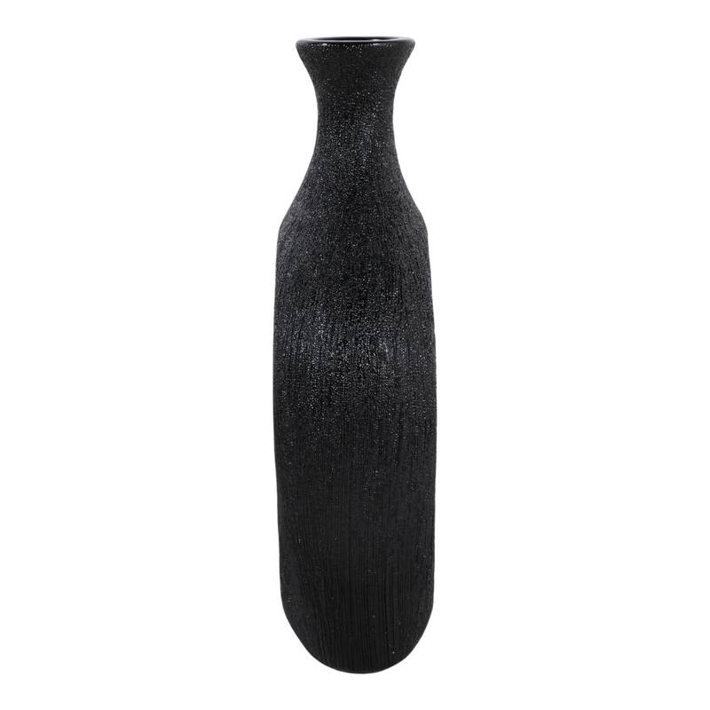 Modern Oval Ceramic Table Vase Cut-Out Design