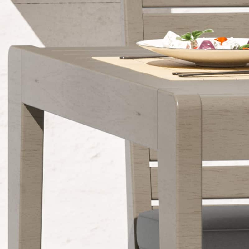 Homestyles Sustain Brown Wood Outdoor Dining Table - 40" x 40" x 30"