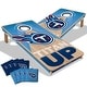 preview thumbnail 1 of 5, Tennessee Titans NFL 2x4 Professional Cornhole Board Set Include Carrying Case