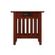 preview thumbnail 13 of 14, AFI Mission Chair Side Table with Charging Station