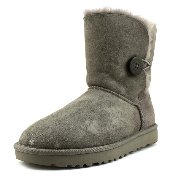 UGG Collection Bailey Button II Round Toe Suede Winter Boot