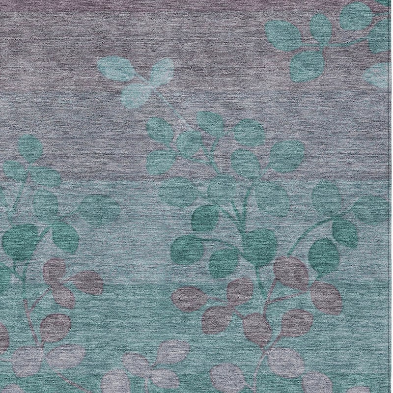 HomeRoots Floral Transitional Rectangle Outdoor Rug