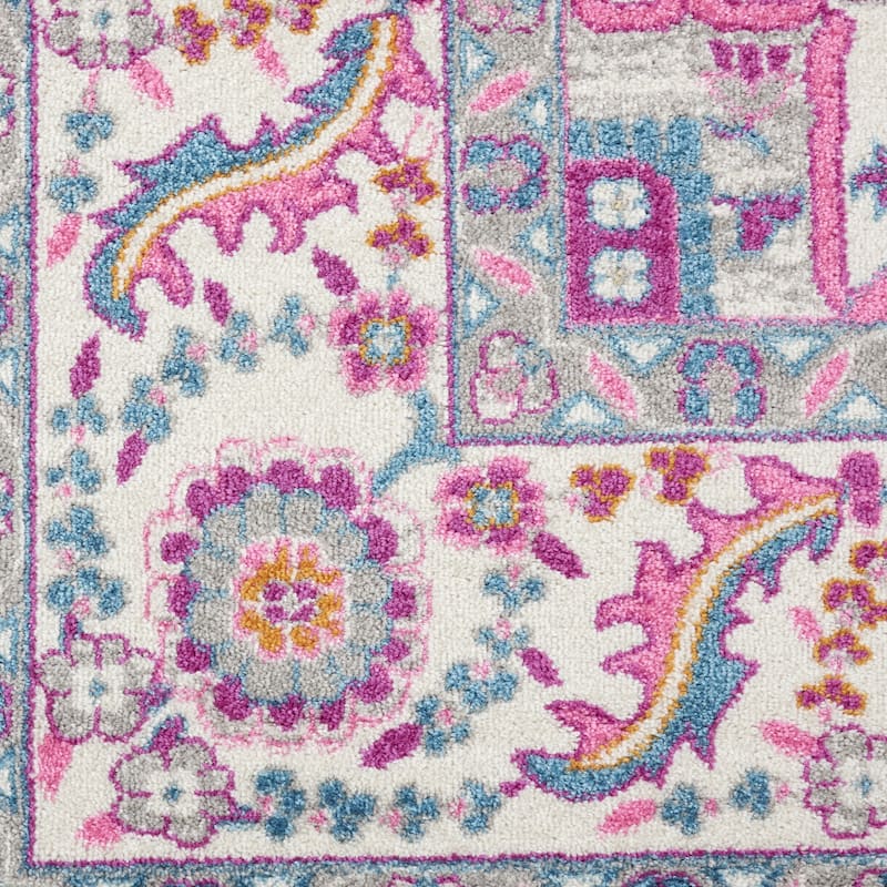 Raro Power Loomed Floral Area Rug By HomeRoots - 9' x 12'