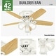preview thumbnail 13 of 30, Hunter 42" Builder Low Profile Ceiling Fan with 3-Light LED Light Kit and Pull Chain
