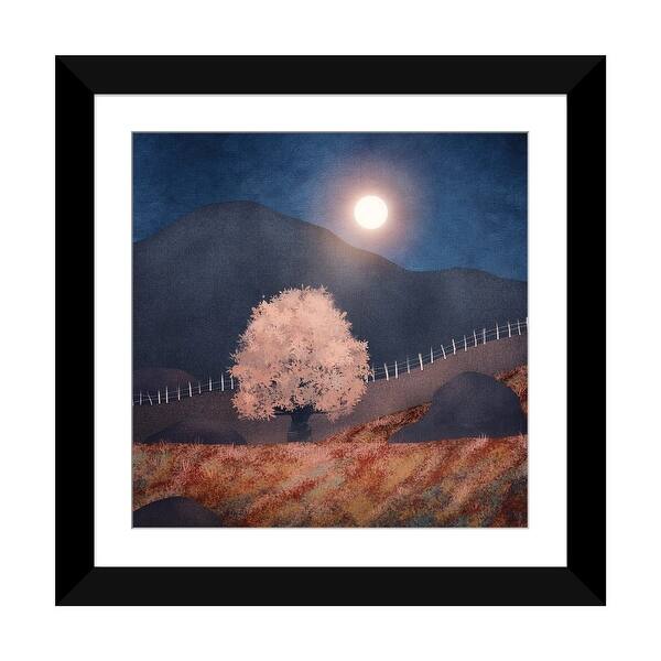 slide 2 of 20, iCanvas "Lone Tree And Full Moon II" by Viviana Gonzalez Black - 24x24x1