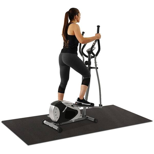 Shop Elliptical Machine Cardio Machine Stair Stepper 8 Level Resistance And Digital Monitor W Exercise Equipment Mat Overstock 31591710