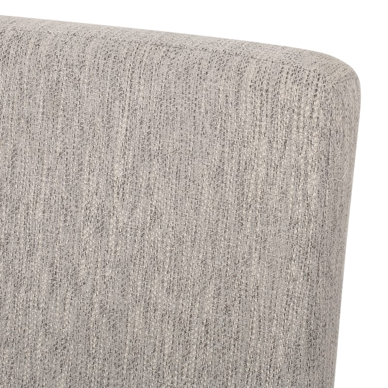 Armless Upholstered Dining Chairs Set of 2, Modern Fabric Side Chair with Tapered Legs Kitchen Dining Chairs