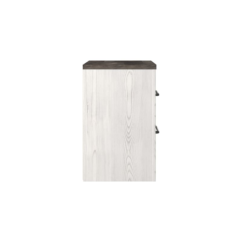 Signature Design by Ashley Gerridan Grey and White Woodgrain Nightstand