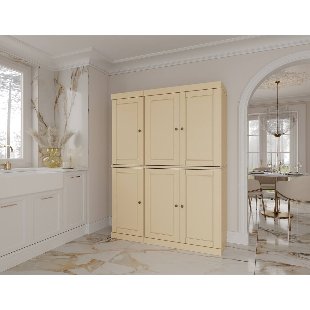 Palace Imports 100% Solid Wood Pantry Cabinet, Adjustable Shelves, 48.5" Wide, 71.5" Tall - 48.5" x 71.5"