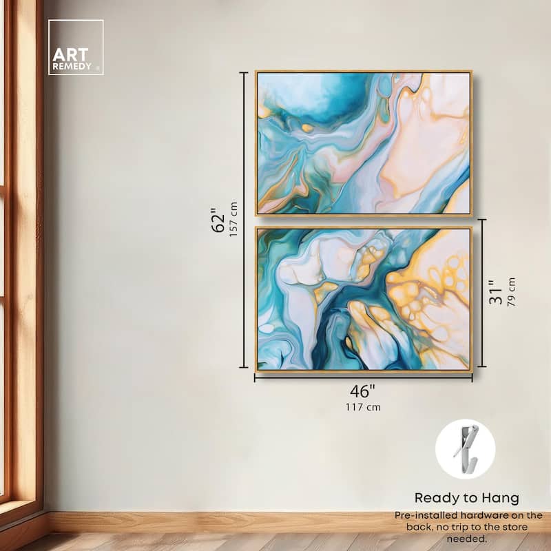 Visions Pastel III Canvas Set of 2 by Art Remedy
