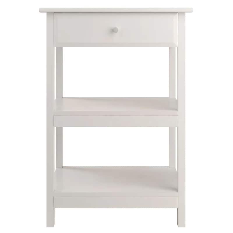 2-Shelf Wooden Printer Stand - 30" - White