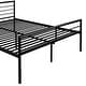 preview thumbnail 7 of 7, Twin Over Full Bunk Bed with Desk, Metal Bed with Ladder, Kid's Bed with Quality Slats for Bedroom, Metallic Black