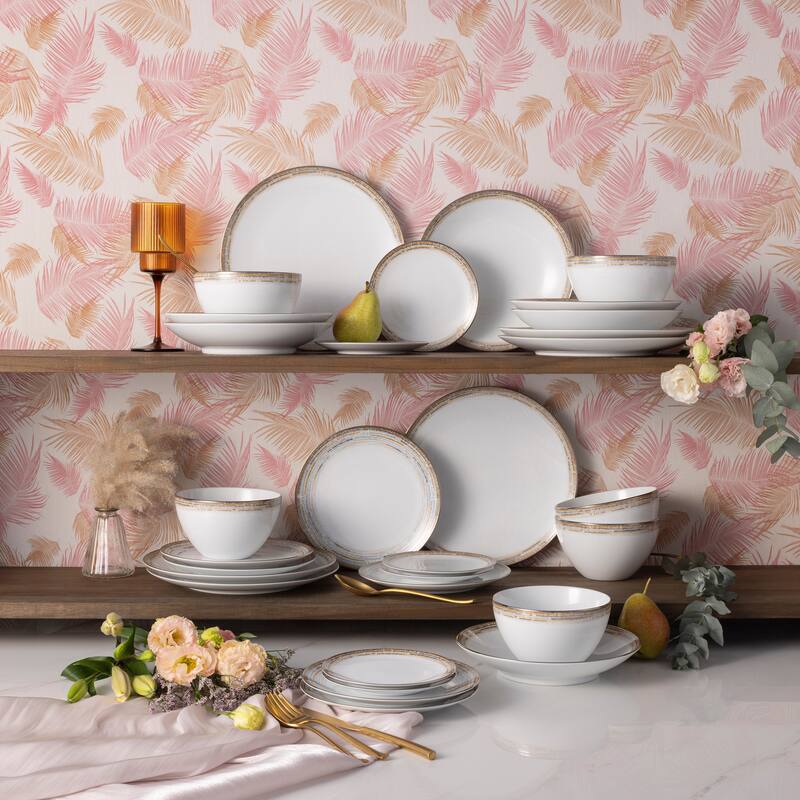 Raylan 30-Piece Dinnerware Set, Service for 6