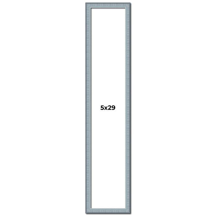 5x29 Frame Rustic Sky Blue Solid Wood Picture Frame | 0.75 Inch