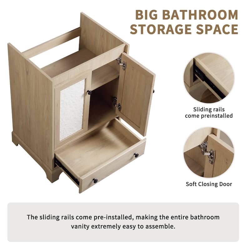 FreeStanding Bathroom Vanity Cabinet with Door and Drawer without Sink