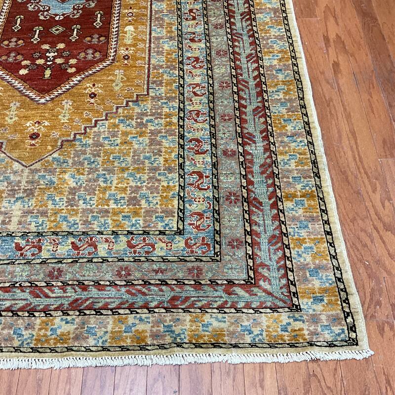 HERAT ORIENTAL Handmade Khotan Wool Rug - 6'1" x 9'6"