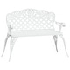 preview thumbnail 16 of 19, vidaXL Patio Bench 42.5" Cast Aluminum - 42.5" x 23.6" x 32.7"