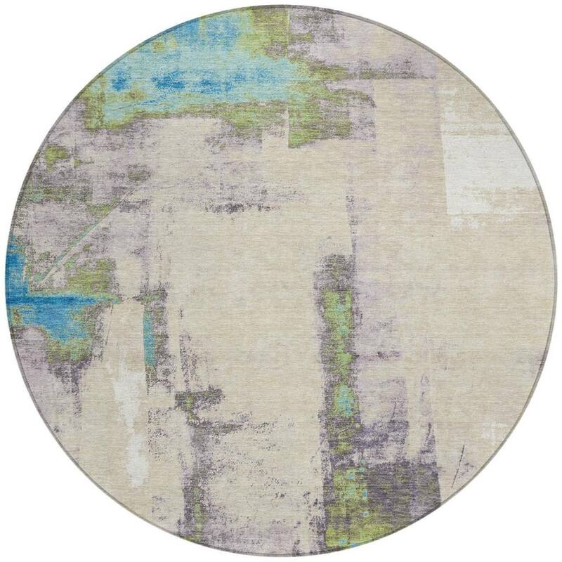 HomeRoots Abstract Transitional Rectangle Outdoor Rug