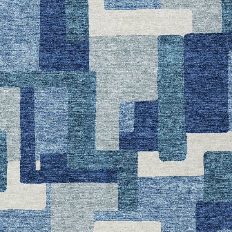HomeRoots Abstract Transitional Rectangle Outdoor Rug