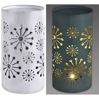 Snowflake LED Lantern 9.5"