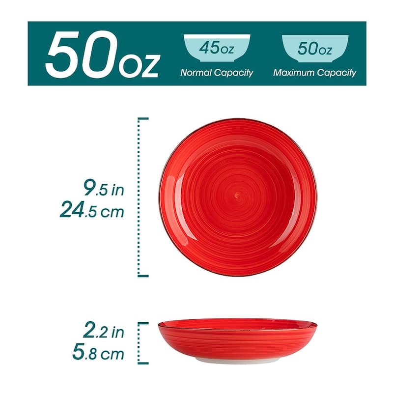 vancasso Bonita Sturdy Stoneware 6-Piece Bowls Set