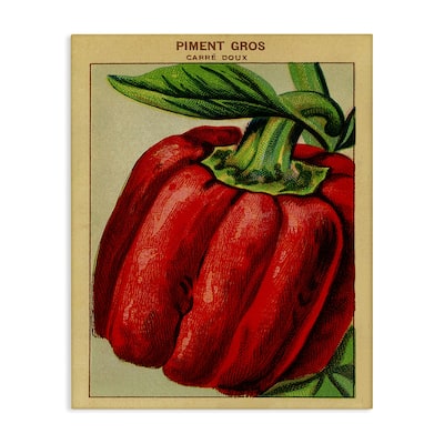 Stupell Country Vintage Pepper Canvas Wall Art Design By Lil' Rue