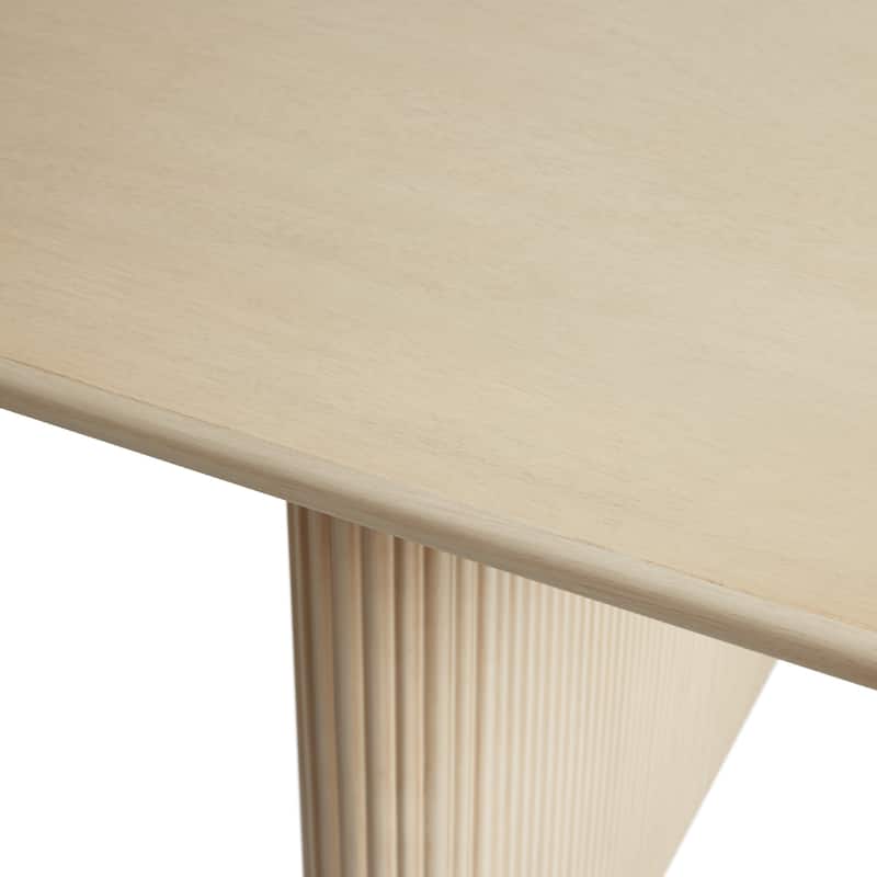 Middlebrook Designs 68" Modern Dining Table with Reeded Base