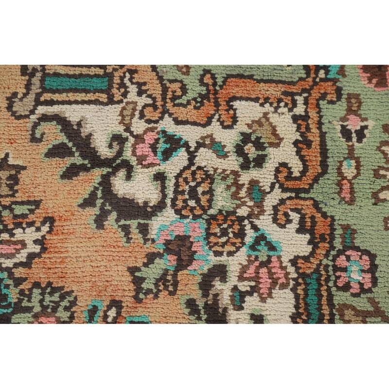 Hamedan Persian Vintage Rug Hand-Knotted Wool Carpet - 7'2"x 10'2"