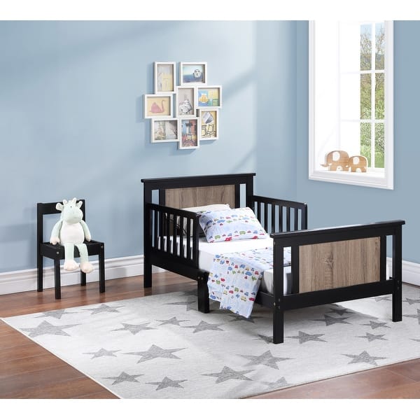 slide 2 of 20, Olive & Opie Connelly Reversible Panel Toddler Bed Black