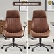 preview thumbnail 15 of 31, OVIOS Suede Fabric Ergonomic Office Chair High Back Lumbar Support