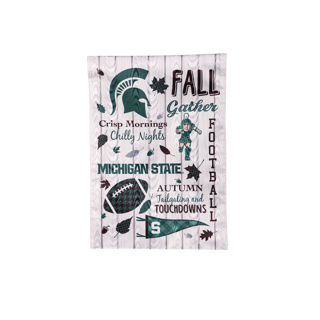 Michigan State University, Moire Flag, Garden, Fall Seasonal