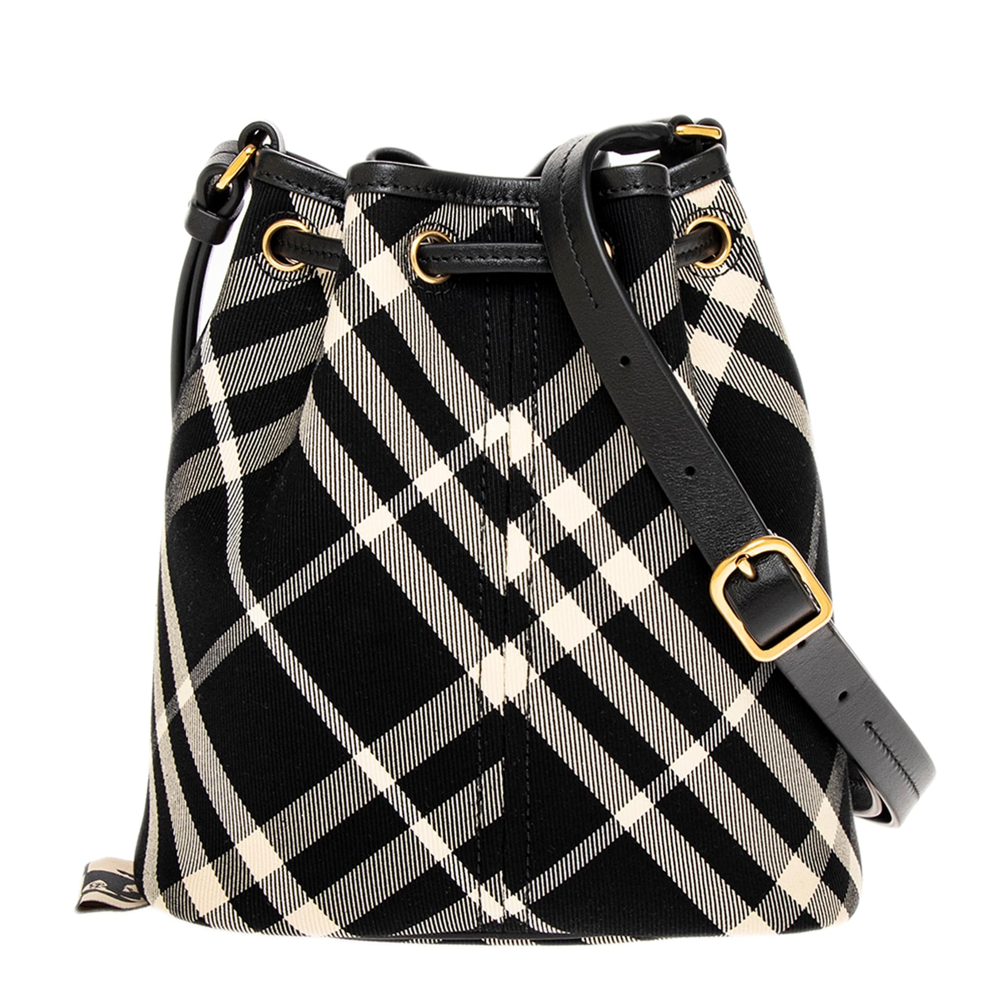 Burberry Check Mini Bucket Bag - Overstock - 42713541