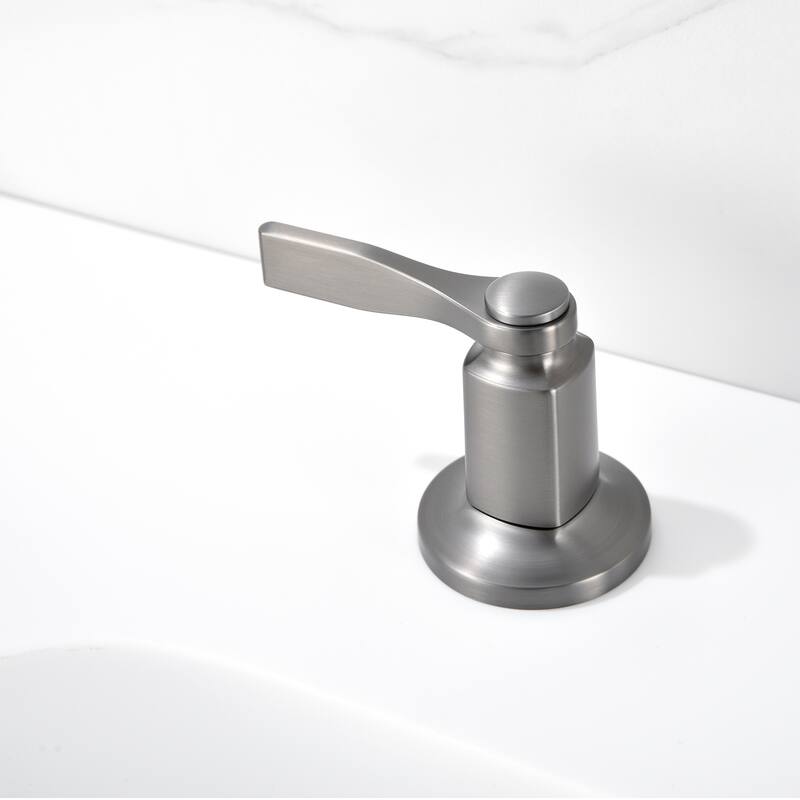 Luxier Larko 8 in. Widespread 2-Handle Bathroom Faucet with Drain