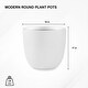 preview thumbnail 36 of 59, Kante 18 Inch Dia Round Concrete Planter, Indoor Outdoor Large Plant Pot