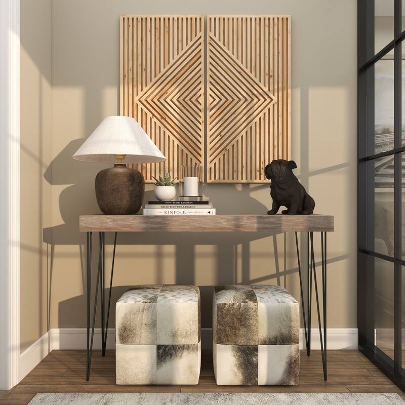 Brown Polystone Distressed Sitting Bulldog Sculpture