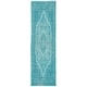 preview thumbnail 25 of 58, SAFAVIEH Classic Vintage Boho Laurette Distressed Oriental Cotton Rug 2'4" x 10' Runner - Aqua - Runner