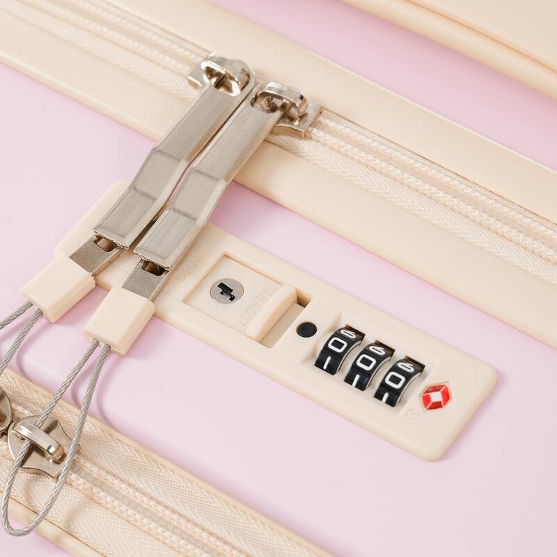 Front Opening Luggage Set 3 Piece,USB Port, Expandable Luggage with Handle Bag Spinner Wheels TSA Lock